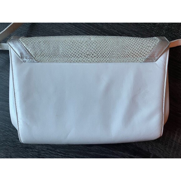 Tre Zeta Abstract Art Leather Crossbody Bag Italy VTG Y2K 90s - Picture 4 of 10